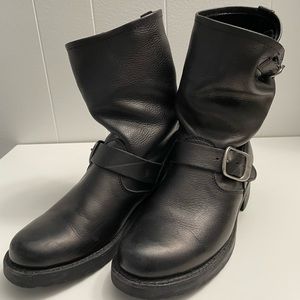 Frye Veronica Short, 6.5M, Black leather, EUC